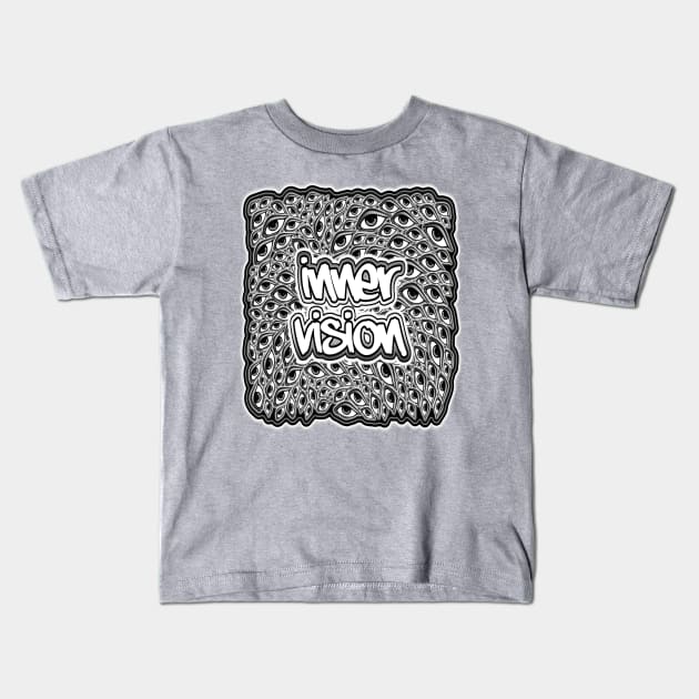 Innervision-The Eyes Have It Kids T-Shirt by AutotelicArt